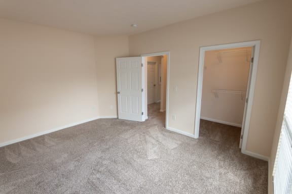 This is a photo of the second bedroom in the 1255 square foot, 2 bedroom, 2 bath LIghthouse floor plan at Nantucket Apartments in Loveland, OH.