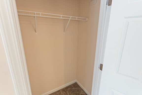 This is a photo of the living room closet in the 1255 square foot, 2 bedroom, 2 bath LIghthouse floor plan at Nantucket Apartments in Loveland, OH.