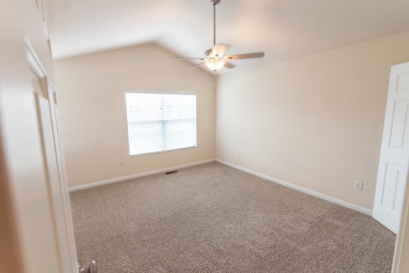 This is a photo of the second bedroom in the 1498 square foot, 2 bedroom, 2 and 1/2 bath Schooner floor plan at Nantucket Apartments in Loveland, OH.