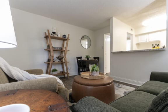 Living Area With Dining Space at Princeton Court, Dallas