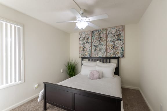 Spacious Bedroom With Comfortable Bed at Princeton Court, Dallas, TX, 75231