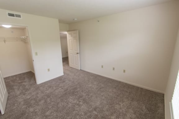 This is photo of the second bedroom in the 1056 square foot, 2 bedroom Gainsway floor plan at Trails of Saddlebrook Apartments in Florence, KY.