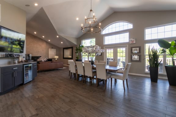 This is a photo of the resident clubhouse at Trails of Saddlebrook Apartments in Florence, KY.