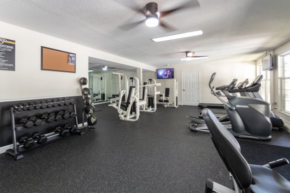 This is a photo of the 24-hour fitness center at Trails of Saddlebrook in Florence, KY.