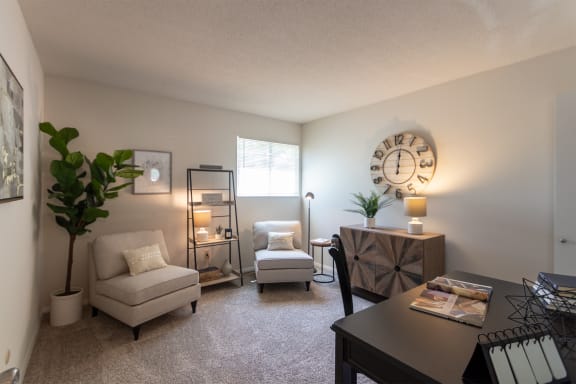 Classic Living Area at Village East, Franklin