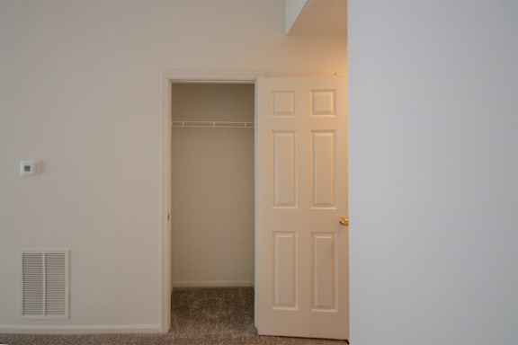 This is a photo of the living room closet of the 900 square foot 2 bedroom Miamisburg floor plan at Washington Park Apartments in Centerville, OH.