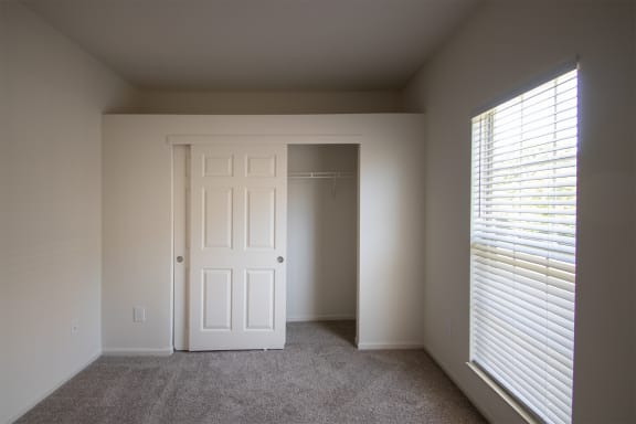 This is a photo of the third bedroom of the 1500 square foot 3 bedroom, 2 and a half bath with 2-car garage Bellbrook floor plan at Washington Park Apartments in Centerville, OH.