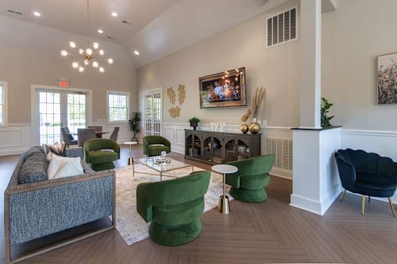 The Resident Clubhouse and leasing office at Washington Park Apartments, in Centerville, OH.