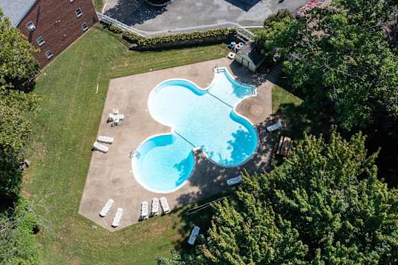A large swimming pool View at Grant Meadows Apartments, Pennsylvania
