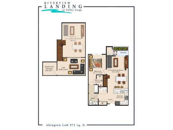 Abington Floor Plan Abington Floor Plan at Riverview Landing @ Valley Forge, Eagleville, PA 19403
