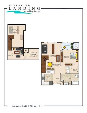 Adams Floor Plan Adams Floor Plan at Riverview Landing @ Valley Forge, Pennsylvania, 19403