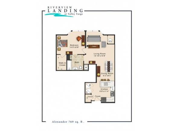 Alexander Floor Plan Alexander Floor Plan at Riverview Landing @ Valley Forge, Eagleville Pennsylvania
