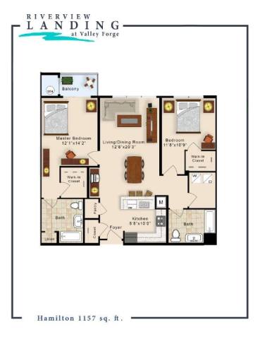 Hamilton Floor Plan Hamilton Floor Plan at Riverview Landing @ Valley Forge, Eagleville