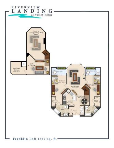 Franklin Floor Plan Franklin Floor Plan at Riverview Landing @ Valley Forge, Pennsylvania, 19403