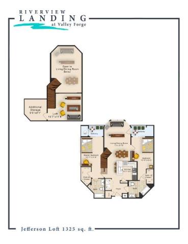 Floor Plan  Jefferson Floor Plan at Riverview Landing @ Valley Forge, Eagleville