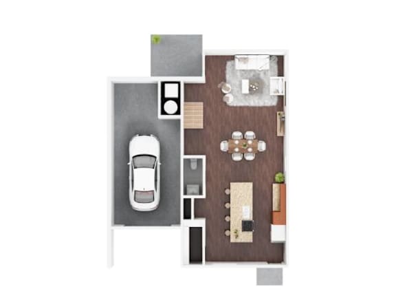Floor Plan  C1 Floor Plan at 5Fifty5, Iowa, 50309