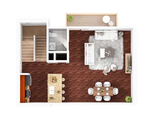 Floor Plan  D3 Floor Plan at 5Fifty5, Des Moines, IA