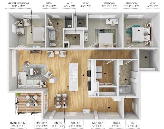 Floor Plan  C5 Floor Plan at Level, Des Moines