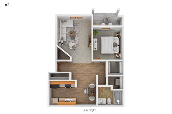 A2 Floor Plan at Creekstone Falls, Sioux Falls