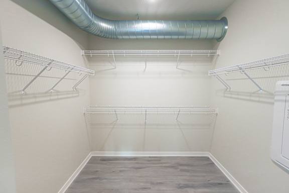 the walk in closet at Forge65, Pleasant Hill, IA, 50327
