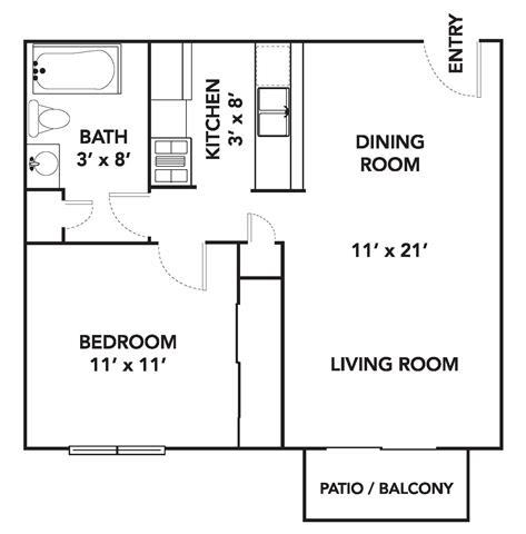 A1 Floor Plan at Bristol Ridge, Urbandale, IA