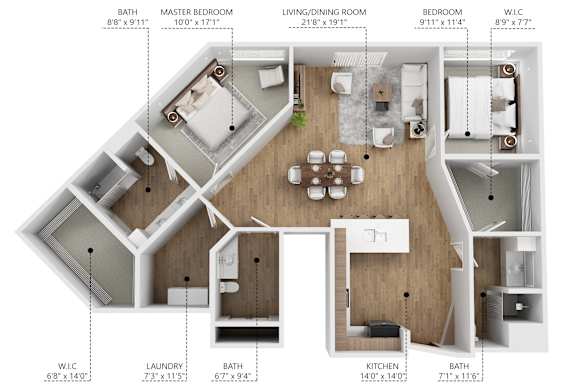 B18 Floor Plan at Linc, Iowa