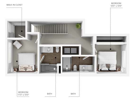 B21 Floor Plan at Linc, Des Moines