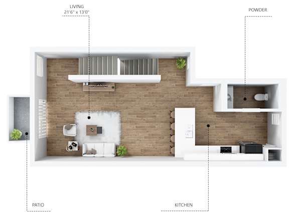 B21 Floor Plan at Linc, Iowa, 50309