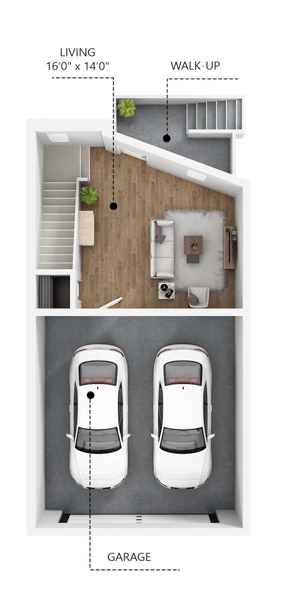 C11 Floor Plan at Linc, Des Moines, 50309