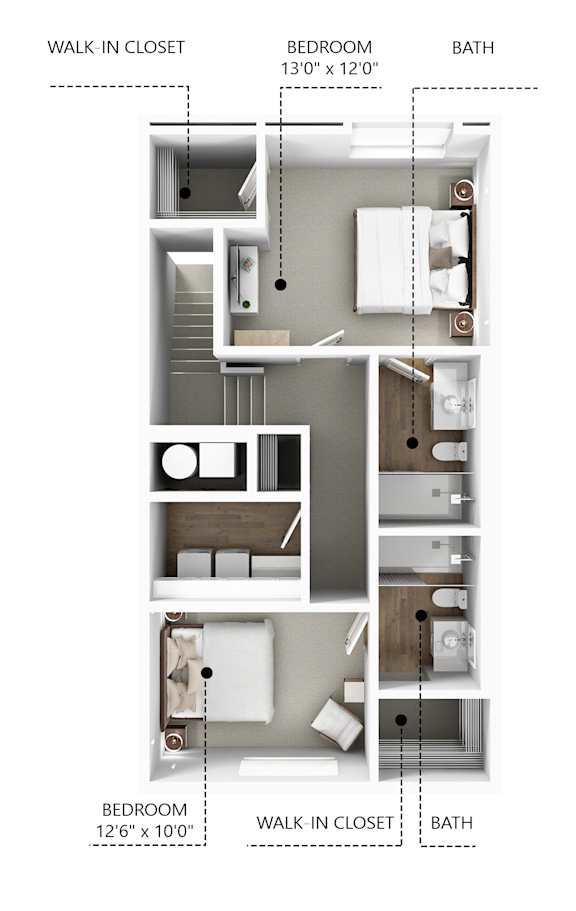 C11 Floor Plan at Linc, Des Moines, IA 50309
