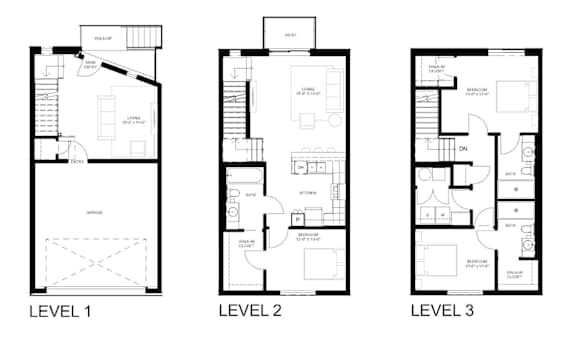C11 Floor Plan at Linc, Des Moines Iowa