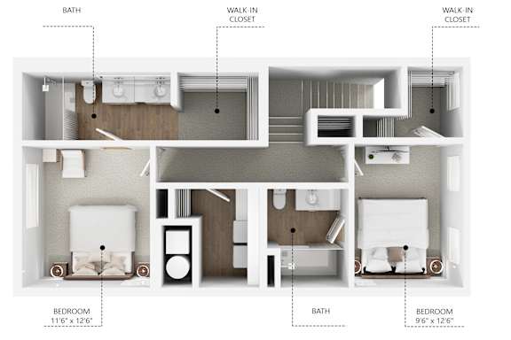 C12 Floor Plan at Linc, Iowa, 50309