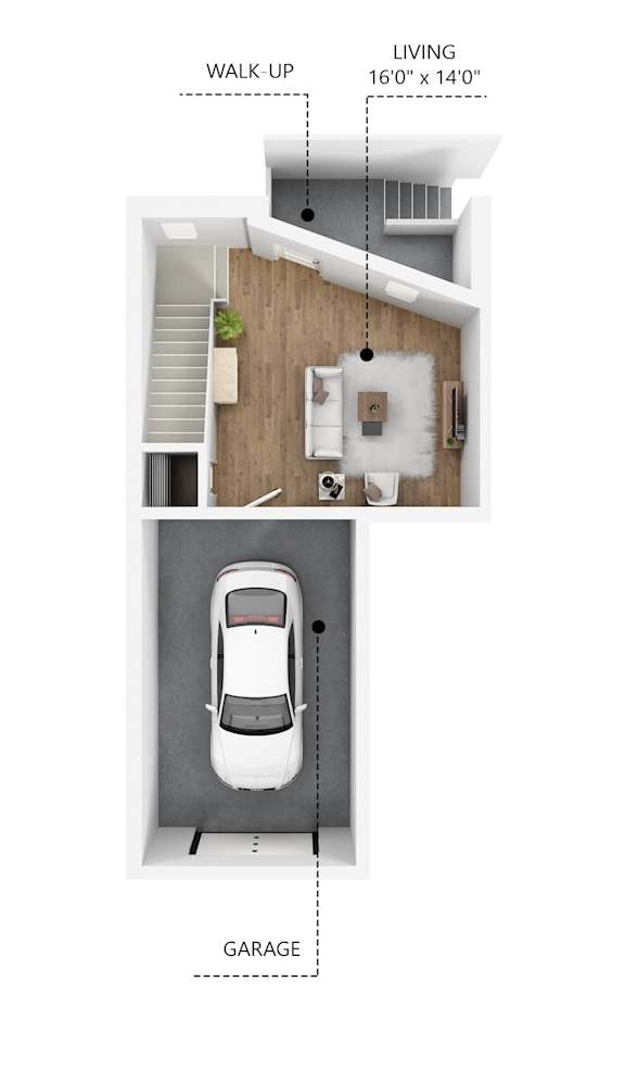 C8 Floor Plan at Linc, Des Moines, IA 50309