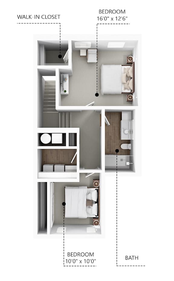C8 Floor Plan at Linc, Des Moines, IA