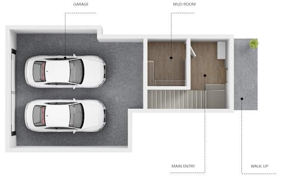 D1 Floor Plan at Linc, Des Moines, IA 50309