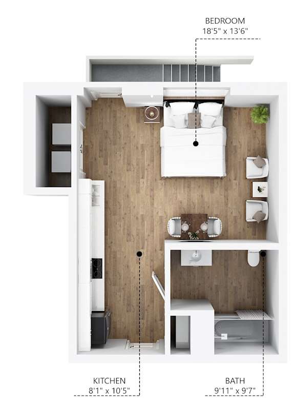 S4 Floor Plan at Linc, Des Moines Iowa