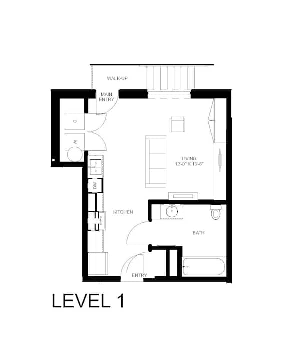 S4 Floor Plan at Linc, Des Moines