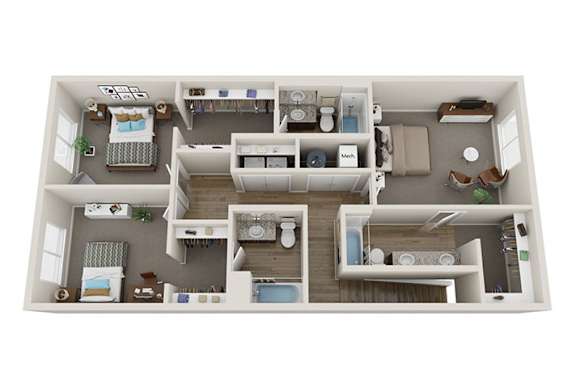 Hickory Floor Plan at Centennial Crossing, Waukee, IA
