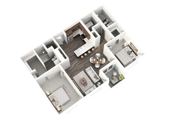 2 bedroom 2 bath A at Stonegate Crossing Apartments, Clive, IOWA