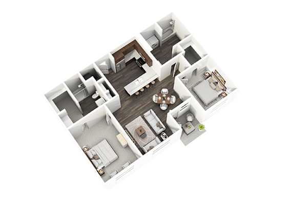 2 bedroom 2 bath E at Stonegate Crossing Apartments, Clive, IA, 50325