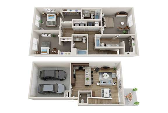 Hickory Floor Plan at Centennial Crossing, Iowa, 50263