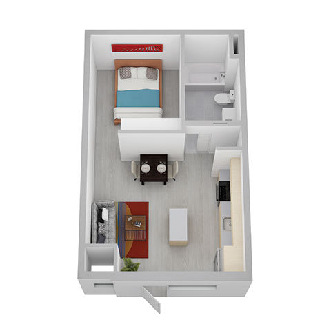 Floor Plan  B-1 Floor Plan at Canary Lofts, Des Moines, Iowa