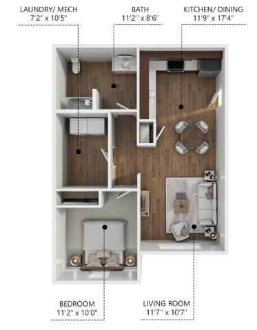 A1 Floor Plan at Hawthorne Pointe, Iowa