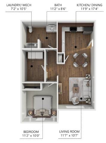 A2 Floor Plan at Hawthorne Pointe, Bondurant, IA