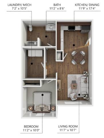A2 Floor Plan at Hawthorne Pointe, Bondurant, IA 50035