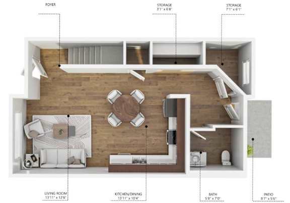 B2 Floor Plan at Hawthorne Pointe, Bondurant Iowa