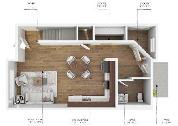 B2 Floor Plan at Hawthorne Pointe, Bondurant