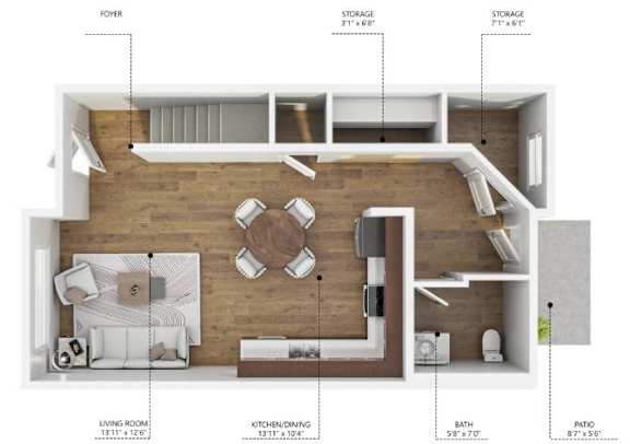 B2 Floor Plan at Hawthorne Pointe, Iowa