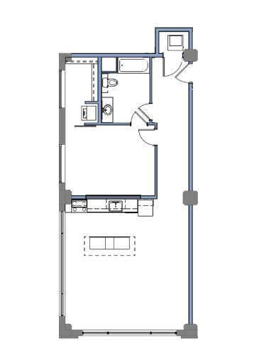 A4 Floor plan at Clemens Building, Des Moines, IA, Iowa , 50309