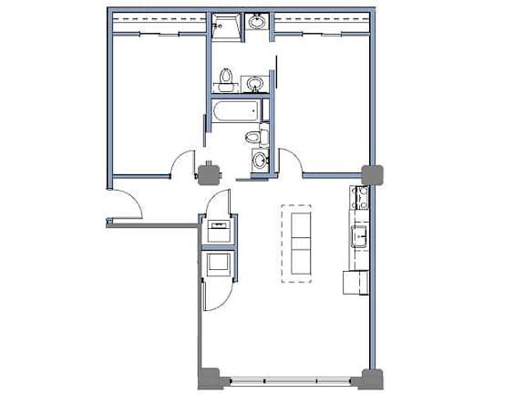 B1 Floor plan B1 Floor plan at Clemens Building, Iowa